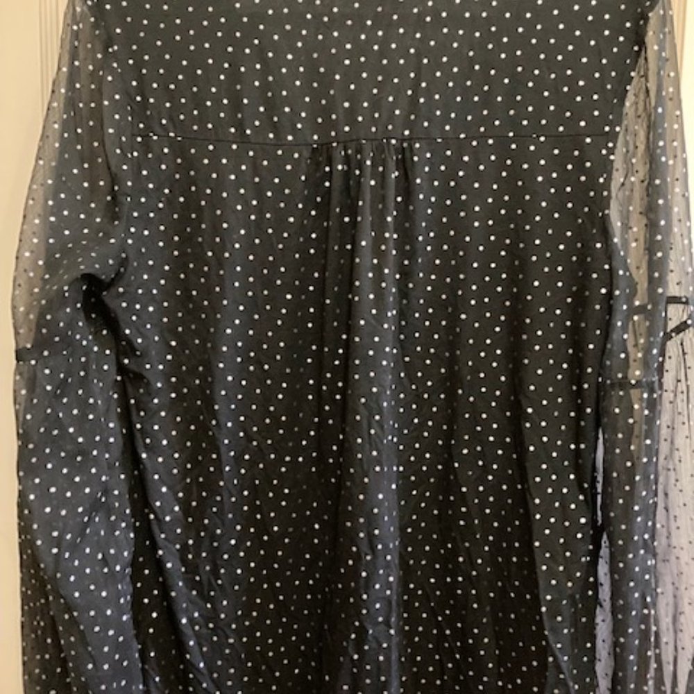 Boden Black with Silver Dots, LS Jersey top - Picture 5 of 7